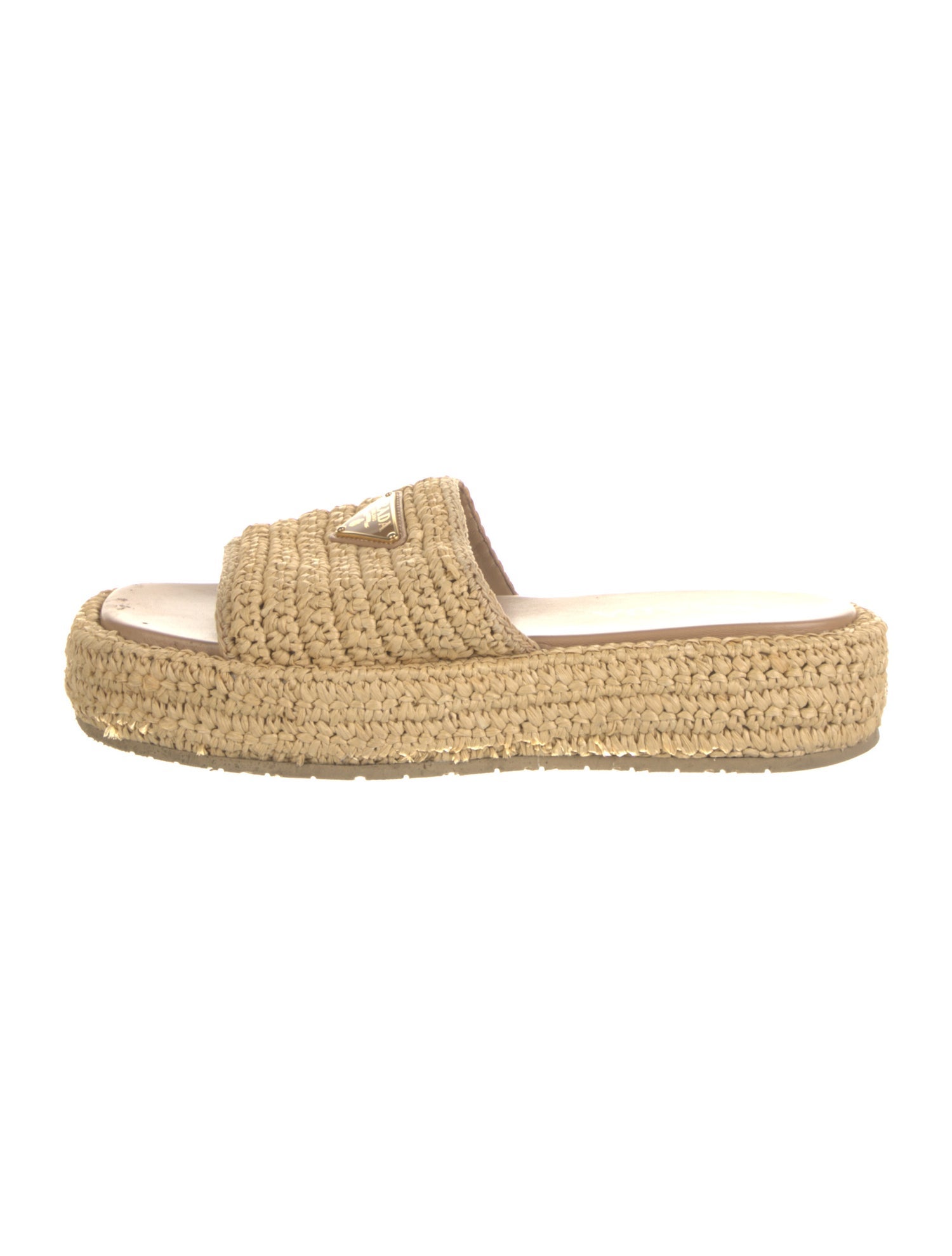 Prada Straw Espadrilles